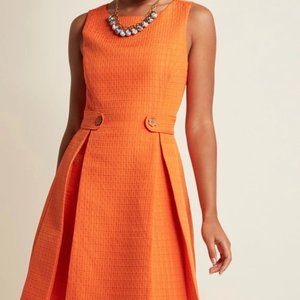ModCloth “So sixties” A-line clementine dress